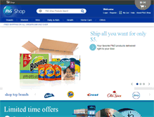 Tablet Screenshot of pgshop.com